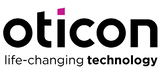 Logo oticon life-changing technology